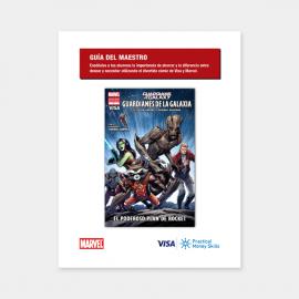Póster de Marvel Guardianes de la Galaxia Vol 2: Un póster de película vibrante y lleno de acción con los personajes icónicos de la franquicia Marvel.