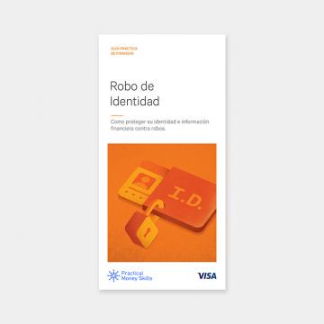 Robo de Identidad: Portada de un libro con el título "Robo de Identidad" en negrita, que simboliza una historia sobre el robo de identidad.