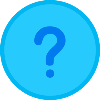 Ícono de un símbolo de signo de interrogación, que representa incertidumbre o investigación.