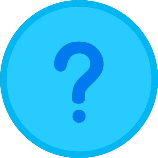 Ícono de un símbolo de signo de interrogación, que representa incertidumbre o investigación.