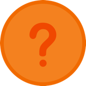 Imagen de un signo de interrogación encerrado en un círculo naranja, que representa la indagación.
