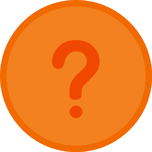 Imagen de un signo de interrogación encerrado en un círculo naranja, que representa la indagación.