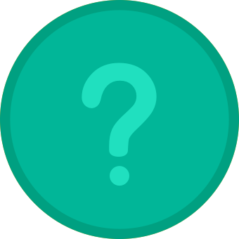 Un icono de signo de interrogación verde que simboliza curiosidad o incertidumbre.